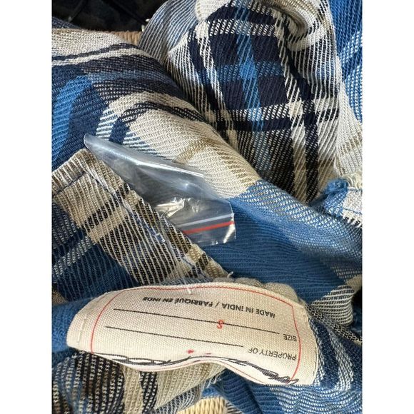 New Free People Plaid It Duster Size Small - Picture 9 of 9